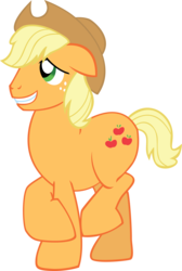 Size: 4649x6903 | Tagged: safe, artist:riokenng3, applejack, big macintosh, earth pony, pony, g4, magic duel, absurd resolution, big jackintosh, crossed hooves, disguise, male, recolor, simple background, solo, stallion, transparent background, vector