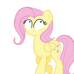 Size: 1000x1000 | Tagged: safe, artist:jaconok, fluttershy, pegasus, pony, g4, magic duel, chest fluff, female, mare, no mouth, no nose, simple background, solo, transparent background