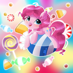 Size: 1500x1500 | Tagged: safe, artist:puffleduck, pinkie pie, g4, candy