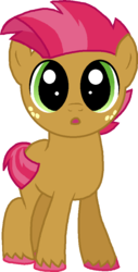 Size: 495x977 | Tagged: safe, artist:starryoak, babs seed, earth pony, pony, g4, bob steed, covering, rule 63, simple background, solo, tail, tail covering, transparent background, unshorn fetlocks