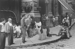 Size: 2004x1324 | Tagged: safe, artist:davca, rarity, human, g4, irl, parody, photo, ponies in real life, ruth orkin