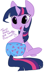 Size: 337x549 | Tagged: safe, artist:elslowmo, artist:php27, twilight sparkle, g4, boxers, clothes, ponies in boxers, underwear