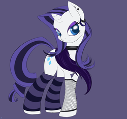 Size: 1600x1500 | Tagged: safe, artist:kidkaizer, rarity, pony, g4, clothes, emo, female, goth, gothity, solo