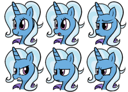 Size: 808x581 | Tagged: safe, artist:bambooharvester, trixie, g4, expressions