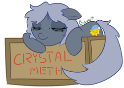 Size: 699x499 | Tagged: safe, artist:princess cadance, oc, oc only, oc:sleepyhead, earth pony, pony, crystal meth, drugs, earth pony oc, floppy ears, meth, sleeping, solo