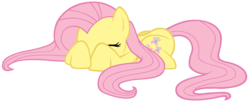 Size: 6000x2500 | Tagged: dead source, safe, artist:ieatcookiesforbrekki, fluttershy, pegasus, pony, g4, eyes closed, female, mare, scared, simple background, solo, transparent background