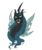 Size: 900x1080 | Tagged: dead source, safe, artist:tokagethebunny, queen chrysalis, changeling, changeling queen, g4, fangs, female, simple background, solo, transparent background