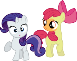 Size: 3767x3000 | Tagged: safe, artist:firestorm-can, apple bloom, applejack, rarity, sweetie belle, earth pony, pony, unicorn, g4, magic duel, :o, applejack bloom, disguise, duo, duo female, female, filly, foal, looking at you, paint, paint on fur, raritie belle, recolor, simple background, transparent background, vector