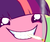 Size: 586x493 | Tagged: safe, artist:pekou, edit, twilight sparkle, g4, chubbie, drugs, game, grin, joint, reaction image, smoking, super meat boy