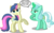 Size: 8504x5273 | Tagged: safe, artist:austiniousi, bon bon, lyra heartstrings, sweetie drops, earth pony, pony, unicorn, g4, absurd resolution, alternate hairstyle, duo, duo female, female, magic, mane swap, mare, simple background, transparent background