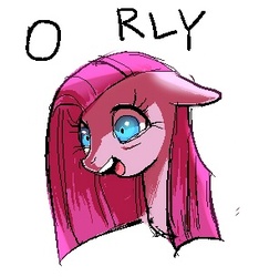 Size: 285x305 | Tagged: safe, artist:nyoncat, pinkie pie, g4, o rly, pinkamena diane pie, tumblr