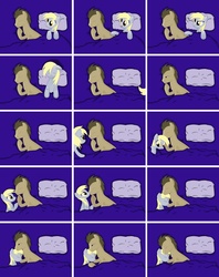 Size: 1000x1263 | Tagged: safe, derpy hooves, doctor whooves, time turner, pegasus, pony, g4, comic, female, kissing, mare, ship:doctorderpy, shipping