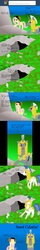 Size: 800x5000 | Tagged: safe, artist:hakar-kerarmor, angel bunny, fluttershy, oc, oc:nors, ask four inept guardponies, g4, ask, fluttertim, monty python, monty python and the holy grail, parody, tumblr