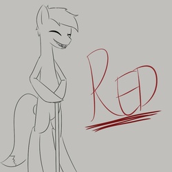 Size: 800x800 | Tagged: safe, artist:binx, cane, ponified, red (ruby quest), ruby quest