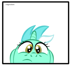 Size: 636x588 | Tagged: safe, artist:zomgitsalaura, lyra heartstrings, pony, g4, close-up, female, looking at you, simple background, solo, transparent background