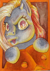 Size: 400x564 | Tagged: safe, artist:shaiyeh, bright eyes (twinkle eyed pony), twinkle eyed pony, g1, halloween