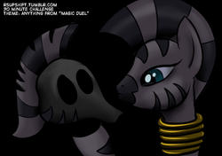 Size: 891x626 | Tagged: safe, artist:ragingsemi, zecora, zebra, g4, 30 minute art challenge