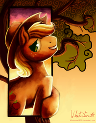 Size: 943x1200 | Tagged: safe, artist:whitestar1802, applejack, big macintosh, earth pony, pony, g4, male, recolor, stallion