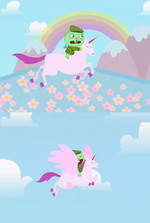 Size: 624x929 | Tagged: safe, alicorn, pony, flippy, happy tree friends