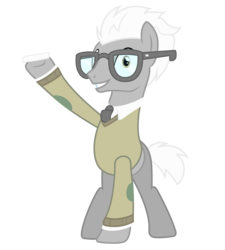 Size: 4500x5000 | Tagged: safe, artist:popmannn, covalent bond, earth pony, pony, g4, my little pony: friendship is magic, the crystal empire, absurd resolution, chalk, clothes, glasses, male, simple background, solo, stallion, sweater, transparent background