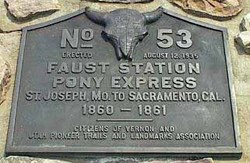 Size: 321x209 | Tagged: safe, coincidence, irl, lauren faust, mind blown, photo, place, plaque, pony express, sign