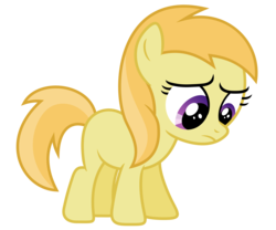 Size: 6000x5000 | Tagged: safe, artist:pikamander2, noi, earth pony, pony, g4, the cutie pox, .ai available, .svg available, absurd resolution, female, filly, foal, noisad, sad, simple background, solo, transparent background, vector
