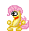 Size: 33x35 | Tagged: safe, artist:moongazeponies, fluttershy, g4, animated, dancing, female, peanut butter jelly time, pixel art