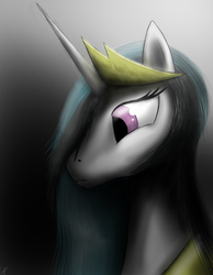 Size: 700x900 | Tagged: safe, artist:lupr, princess celestia, pony, g4, female, solo