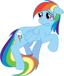 Size: 672x800 | Tagged: safe, artist:moongazeponies, rainbow dash, pegasus, pony, g4, crying, female, mare, sad, simple background, solo, transparent background