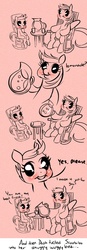 Size: 590x1690 | Tagged: safe, artist:idlecum, rainbow dash, scootaloo, pegasus, pony, g4, duo, duo female, duo male, female, implied scootabuse, itchy & scratchy, male, parody, scootalove, the simpsons