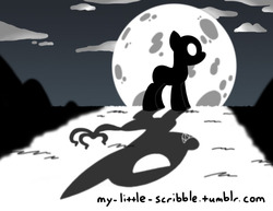 Size: 792x612 | Tagged: safe, artist:scribble, 30 minute art challenge, darkness, ponified