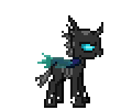 Size: 62x84 | Tagged: safe, artist:botchan-mlp, changeling, animated, cute, cuteling, desktop ponies, pixel art, simple background, solo, sprite, standing, transparent background