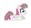 Size: 106x96 | Tagged: artist needed, source needed, safe, blossomforth, pony, g4, animated, desktop ponies, female, pixel art, simple background, solo, sprite, transparent background