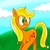 Size: 800x800 | Tagged: safe, artist:danadyu, applejack, earth pony, pony, g4, female, solo