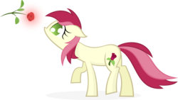 Size: 4000x2248 | Tagged: safe, artist:kalleflaxx, roseluck, pony, g4, female, rose, simple background, solo, transparent background