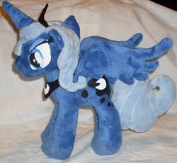 Size: 369x340 | Tagged: safe, artist:lolilovesrain, princess luna, pony, g4, irl, photo, plushie, s1 luna, solo