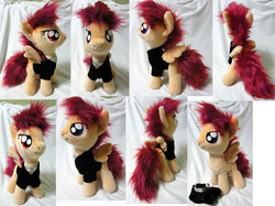Size: 2672x2000 | Tagged: safe, artist:rens-twin, scootaloo, pony, g4, choker, clothes, irl, photo, plushie, psycho scootaloo, solo