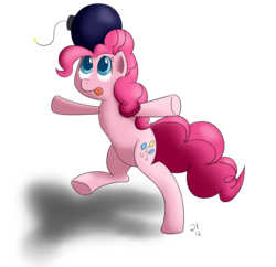 Size: 3200x3100 | Tagged: safe, artist:faithlessrurouni, pinkie pie, g4, bomb