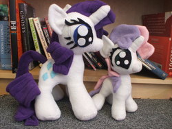 Size: 2848x2136 | Tagged: safe, artist:kittyfoot, rarity, sweetie belle, g4, irl, photo, plushie