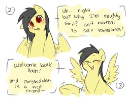 Size: 639x500 | Tagged: safe, artist:mr-tiaa, oc, oc only, oc:banana scent, pony, chubby, fat, solo, tumblr