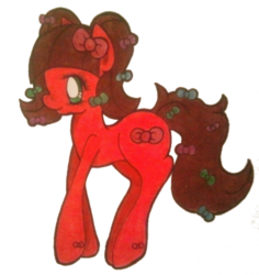 Size: 600x636 | Tagged: safe, artist:apocalypsekitty, oc, oc only, earth pony, pony, bow