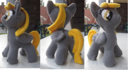 Size: 1637x899 | Tagged: safe, artist:germanbeez, derpy hooves, pegasus, pony, g4, female, irl, mare, photo, plushie, solo