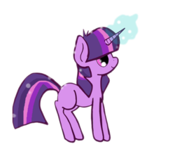 Size: 856x760 | Tagged: dead source, safe, artist:apocalypsekitty, twilight sparkle, pony, unicorn, g4, female, magic, mare, simple background, smiling, solo, transparent background, unicorn twilight