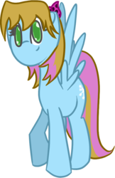 Size: 464x717 | Tagged: safe, artist:tastypony, oc, oc only, pegasus, pony, bow