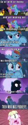 Size: 680x3051 | Tagged: safe, edit, edited screencap, screencap, millie, rainbow dash, scootaloo, earth pony, pegasus, pony, g4, sleepless in ponyville, the mysterious mare do well, comic, duo, fear, female, hub logo, mare, open mouth, the horror, then who was phone