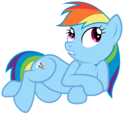 Size: 1600x1466 | Tagged: safe, artist:janocota, rainbow dash, earth pony, pony, sleepless in ponyville, earth pony rainbow dash, female, mare, race swap, simple background, solo, transparent background, vector, wingless