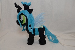 Size: 1000x662 | Tagged: safe, artist:makeshiftwings30, queen chrysalis, g4, female, filly, irl, photo, plushie, solo