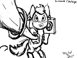 Size: 500x375 | Tagged: safe, artist:vectordust, rainbow dash, g4, 30 minute art challenge