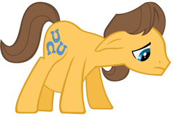 Size: 916x614 | Tagged: safe, caramel, earth pony, pony, g4, male, male pregnancy, pregnant, pregnant edit, sad, show accurate, solo