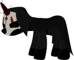 Size: 2469x1992 | Tagged: safe, artist:colorblindbrony, pony, unicorn, crossover, darth nihilus, ponified, simple background, sith, solo, star wars, star wars: knights of the old republic, transparent background